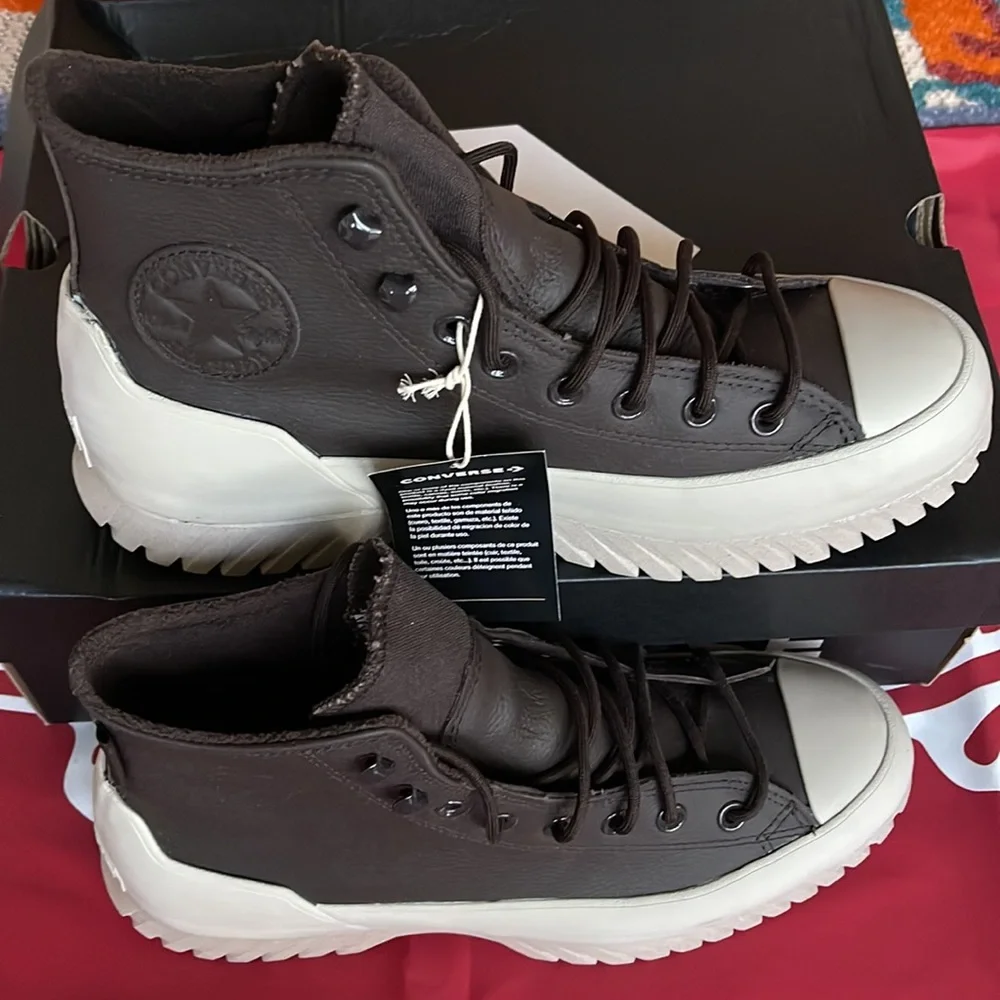 Converse A00911C CTAS LUGGED 2.0 CC HI VELVET BROWN/PAPYRUS/WHITE WMNS Platforms